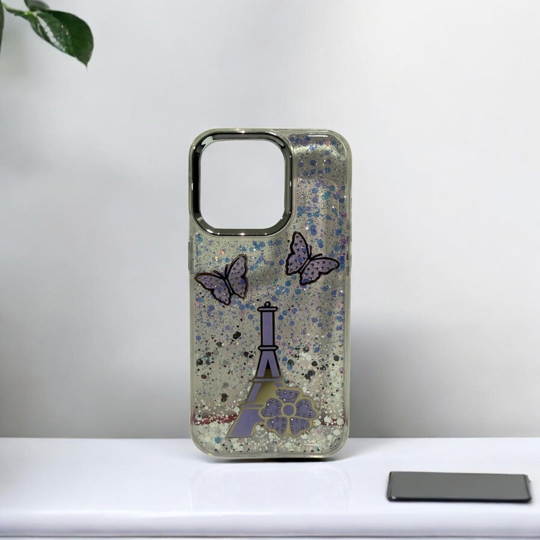 Glitter Case | iPhone 15 Pro (Paris Violet, Pack of: 1)