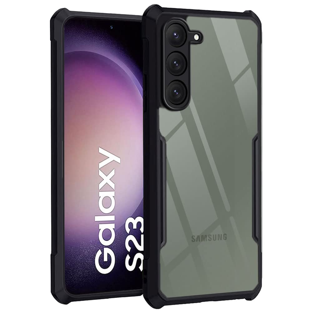 XUNDO S23 Case | Black, Camera Bump Protector, Pack of : 1
