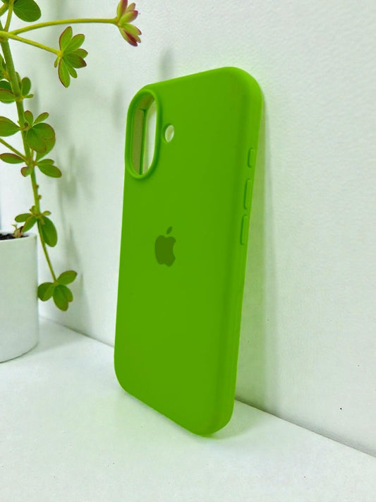 iPhone 17 | Fluorescent Green, Premium Silicone Case | Pack of: 1