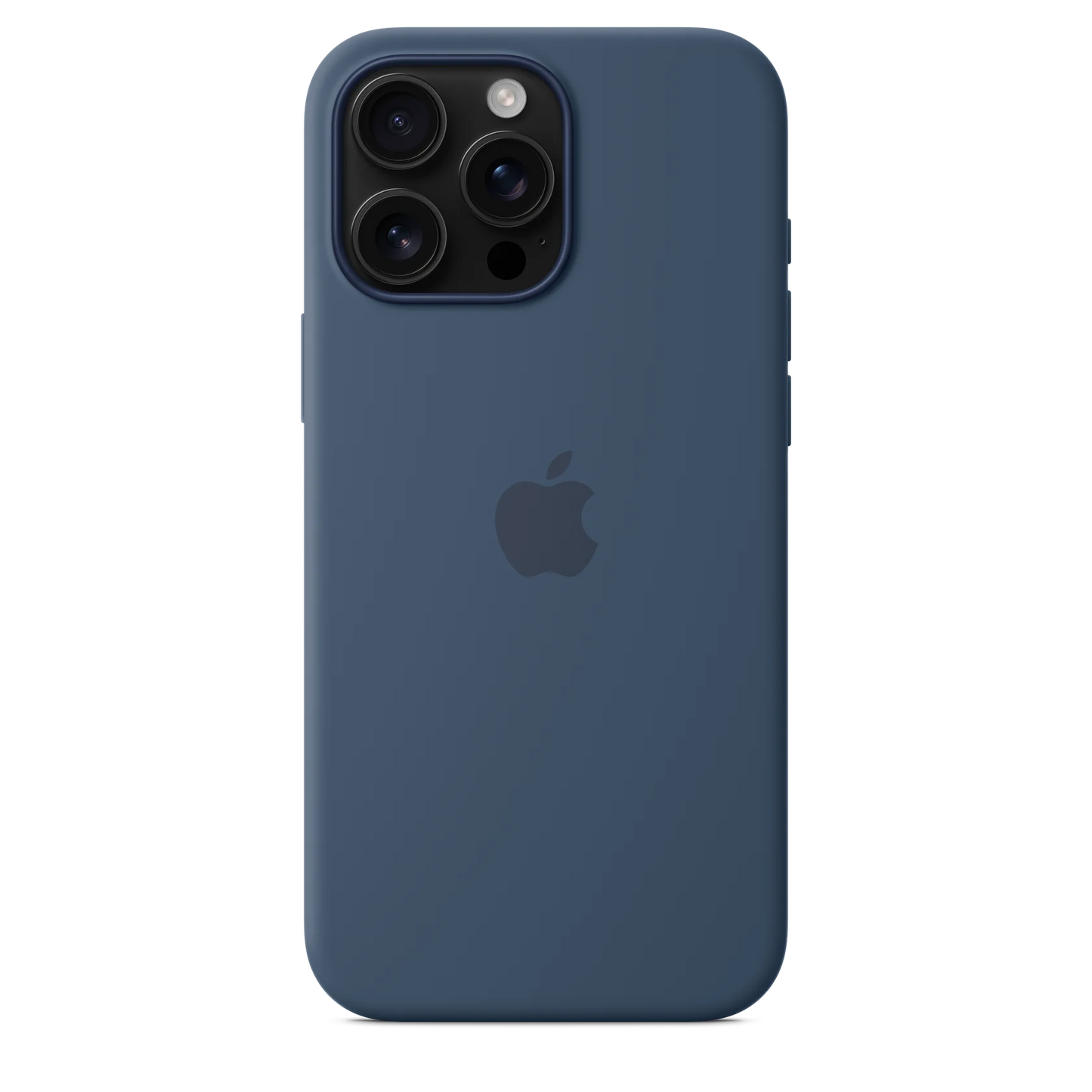 Silicon Back Cover | iPhone 16 Pro Max (Dark Blue, Grip Case, Silicon, Pack of: 1)