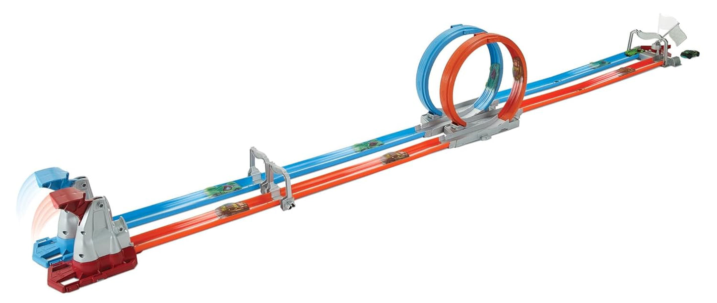 Hot Wheels Action Dual Loop Dash - with 2 Cars