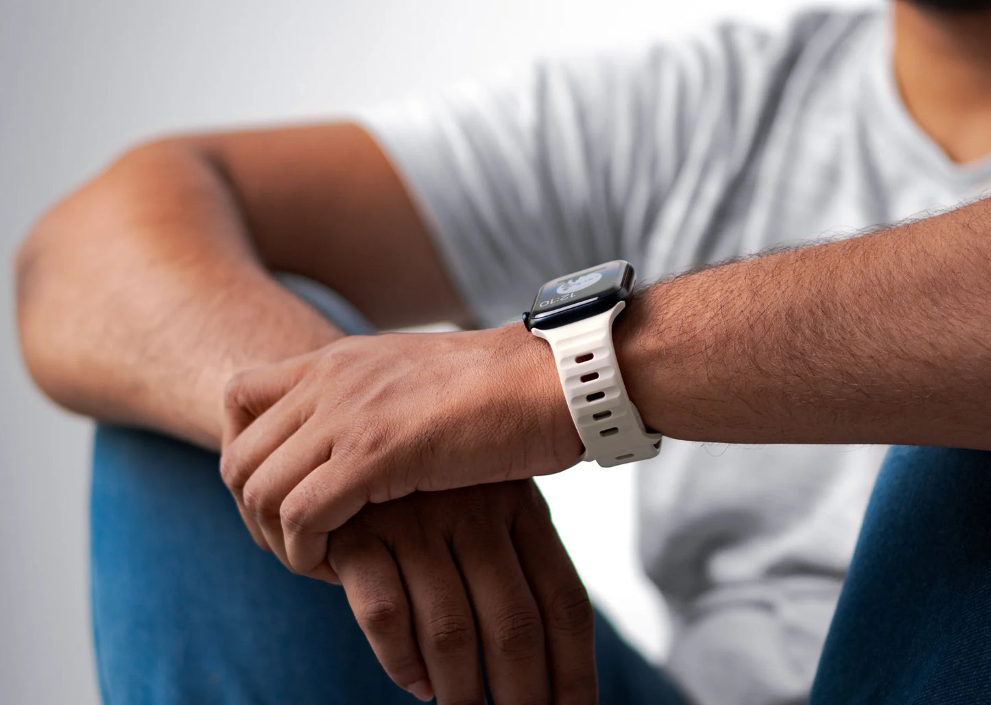 Dusty White | Rugged Look | iWatch Straps