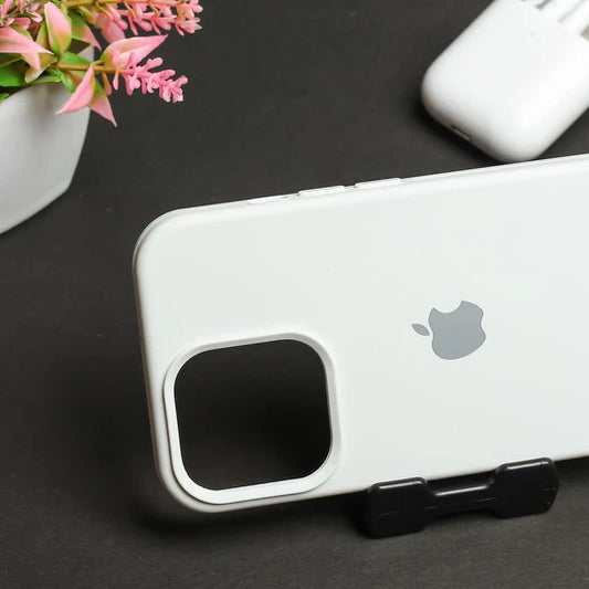 Silicon Back Cover | iPhone 16 Pro (Off White, Grip Case, Silicon, Pack of: 1)