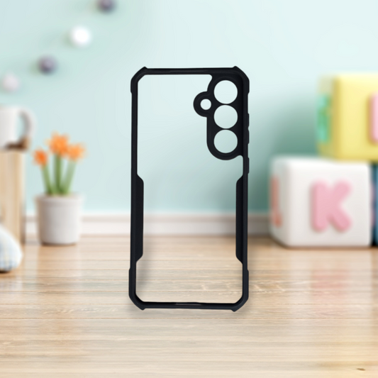 XUNDO S24 FE Case | Black, Camera Bump Protector, Pack of : 1