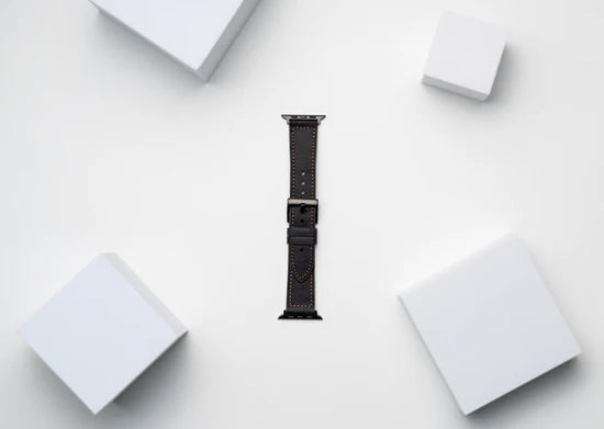 Simply Black| Leather Fusion | IWatch Straps