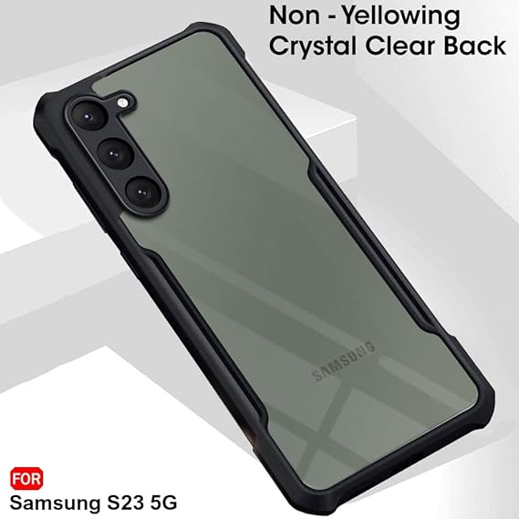 XUNDO S23 Case | Black, Camera Bump Protector, Pack of : 1