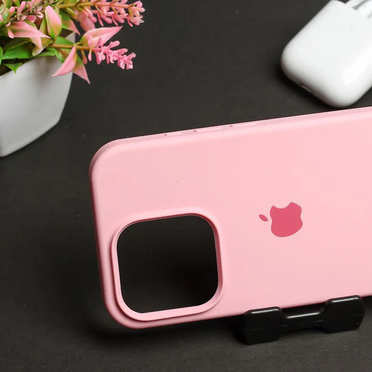 Silicon Back Cover | iPhone 16 Pro Max (Light Pink, Grip Case, Silicon, Pack of: 1)