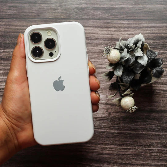 Silicon Back Cover | iPhone 16 Pro (Off White, Grip Case, Silicon, Pack of: 1)