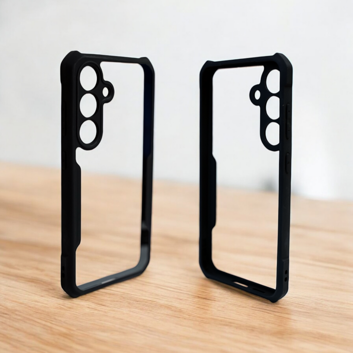 XUNDO S24 FE Case | Black, Camera Bump Protector, Pack of : 1