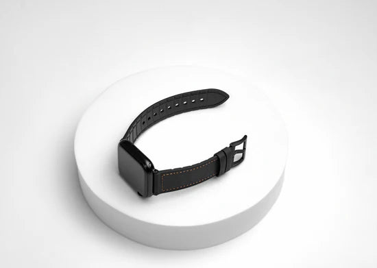 Simply Black| Leather Fusion | IWatch Straps