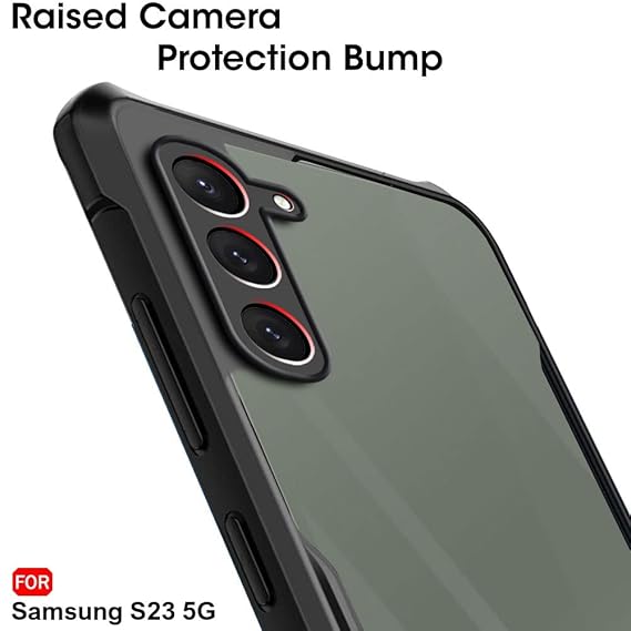 XUNDO S23 Case | Black, Camera Bump Protector, Pack of : 1