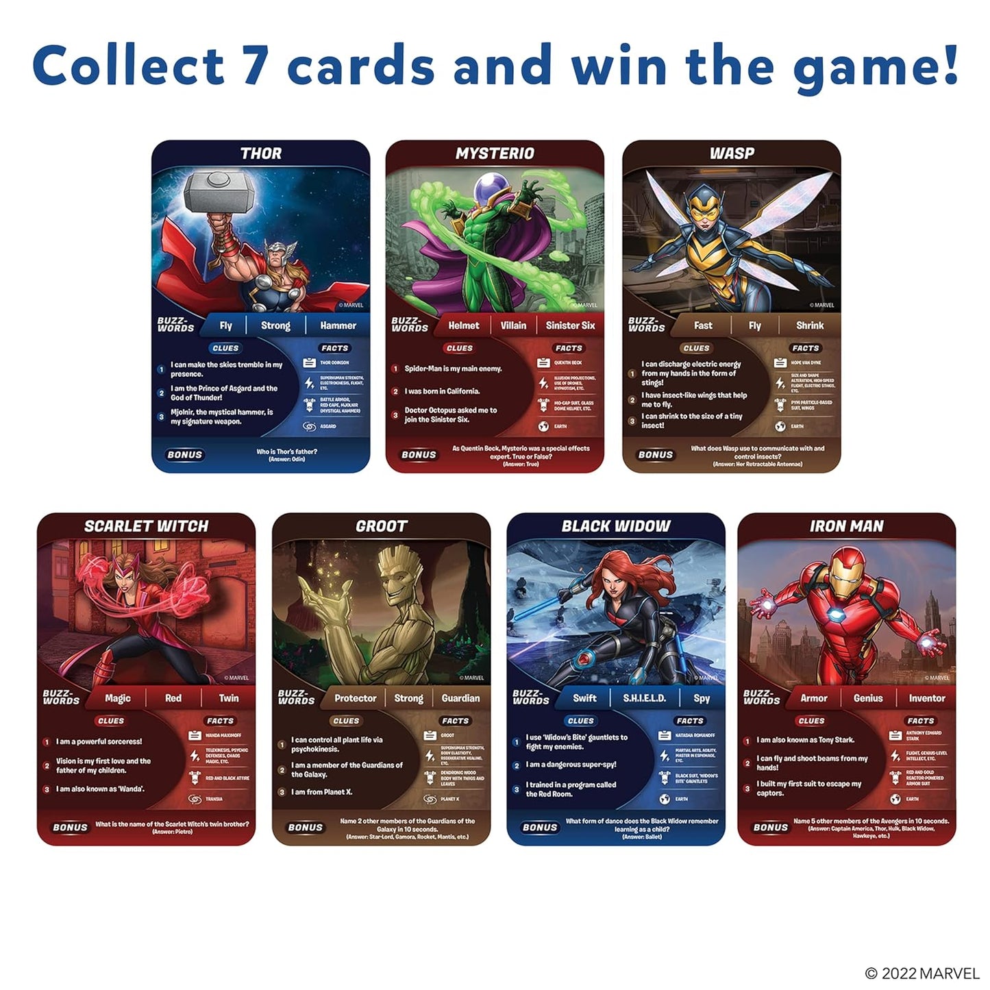 Skillmatics Guess in 10 Marvel, Perfect for Boys, Girls, Kids, Teens, Adults Who Love Card Games, Board Games, Toys, Avengers, Spiderman, Iron Man, Gifts for Ages 8-99 YRS