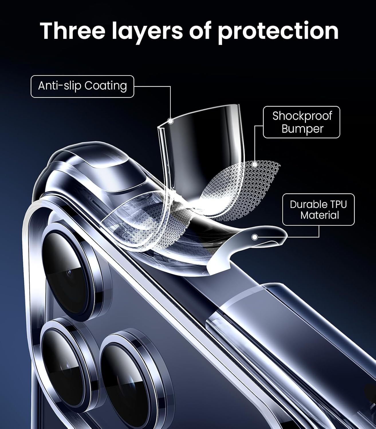 iPhone 17 PRO | Premium Clear Case | Anti-Yellowing, Pack of: 1