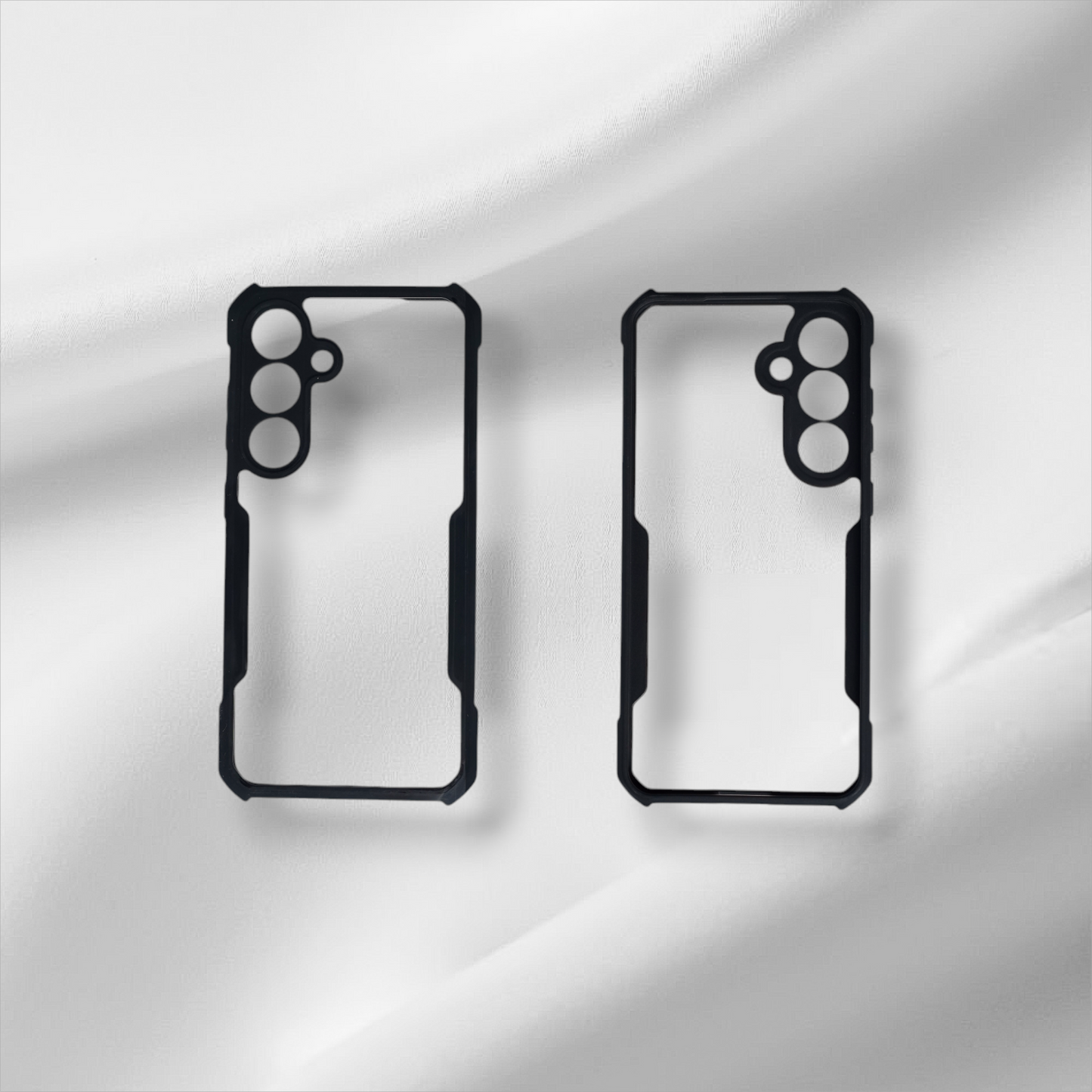 XUNDO S24 FE Case | Black, Camera Bump Protector, Pack of : 1