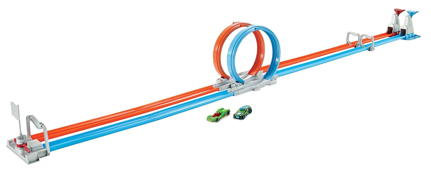 Hot Wheels Action Dual Loop Dash - with 2 Cars