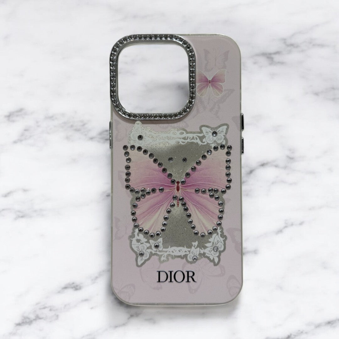 Glitter Case | iPhone 16 Pro Max (Butterfly Pink, Pack of: 1)