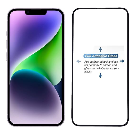 RAYON Tempered Glass Guard for Apple iPhone 14 (Pack of 1)