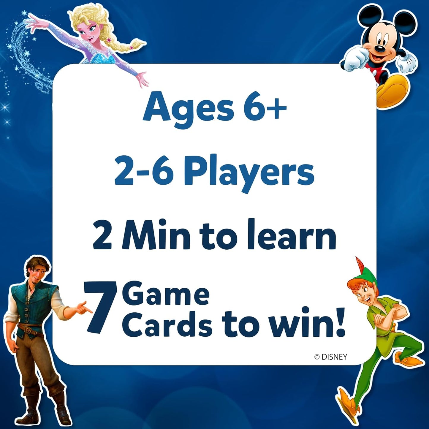 Skillmatics Guess in 10 Disney, Card Game for Girls, Boys, Kids, Teens, Adults, Who Love Cinderella, Mickey Mouse, Moana, Gifts for Ages 6-99 YRS