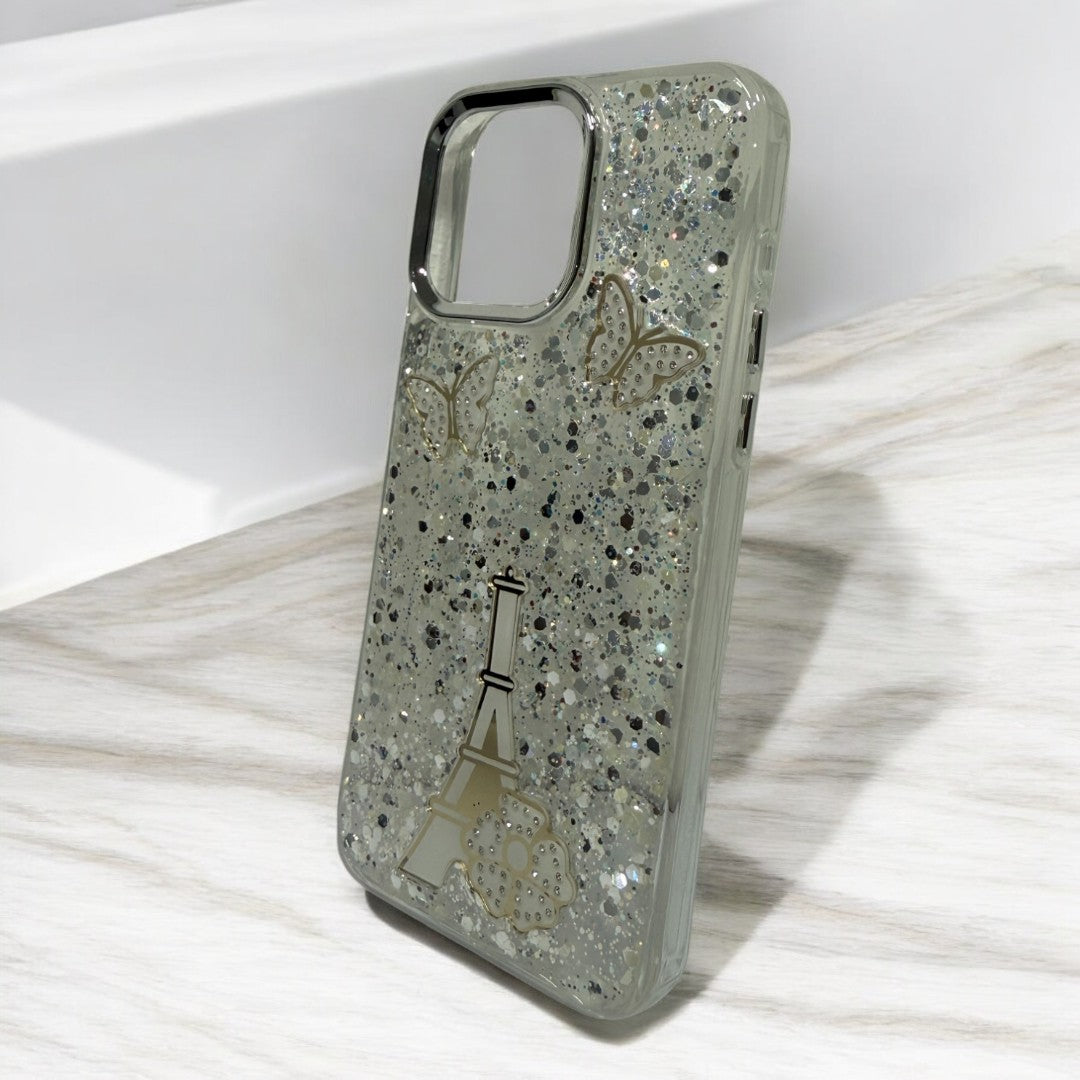 Glitter Case | iPhone 15 Pro Max (Paris White, Pack of: 1)