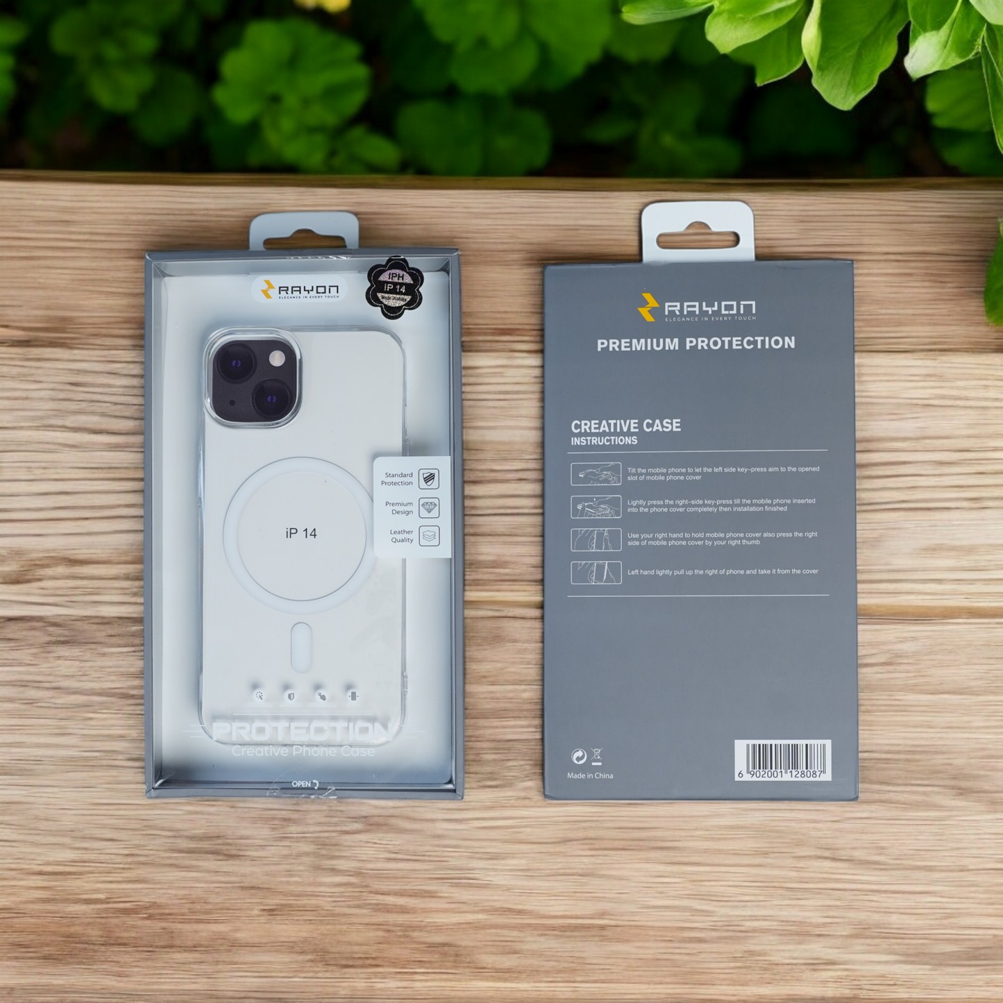 RAYON | Apple iPhone 14 Clear Case with MagSafe