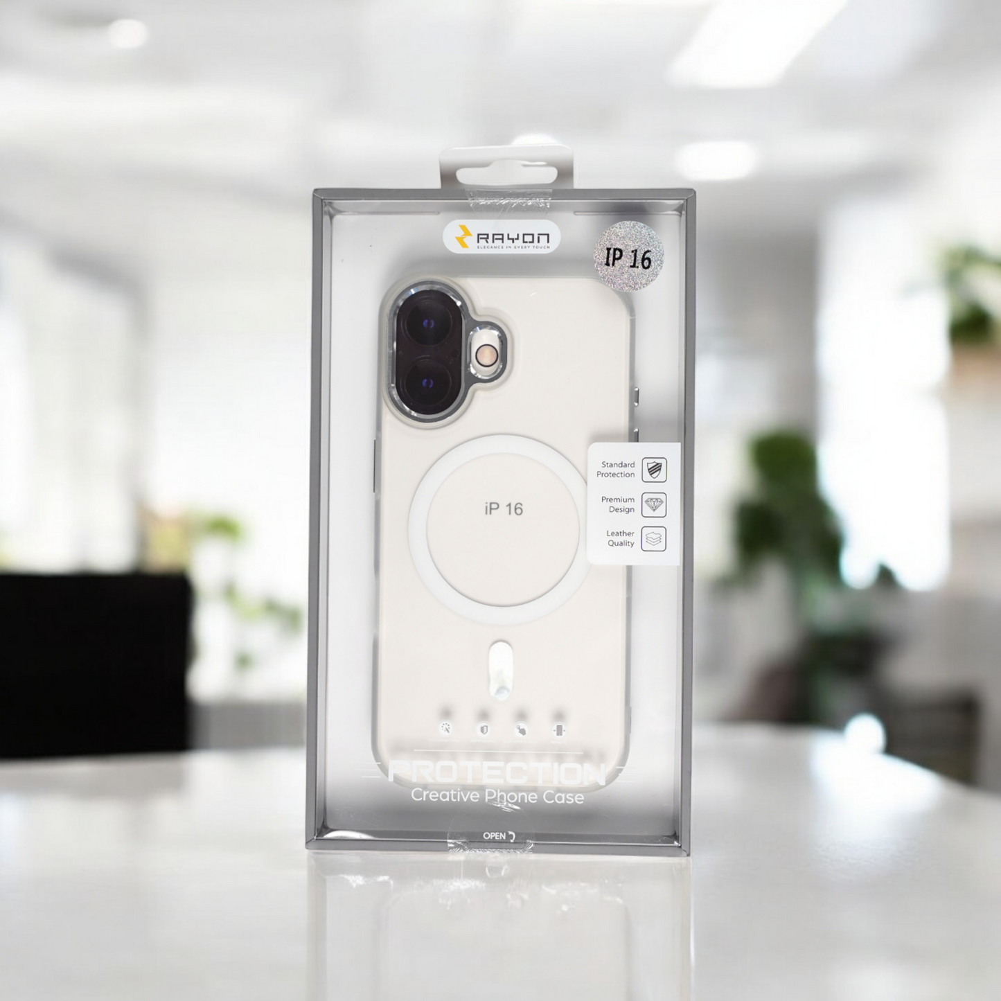 RAYON | Apple iPhone 16 Clear Case with MagSafe | Protection Case