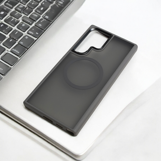 RAYON | Samsung S24 Ultra Grey Transparent case with MagSafe | Protection Case