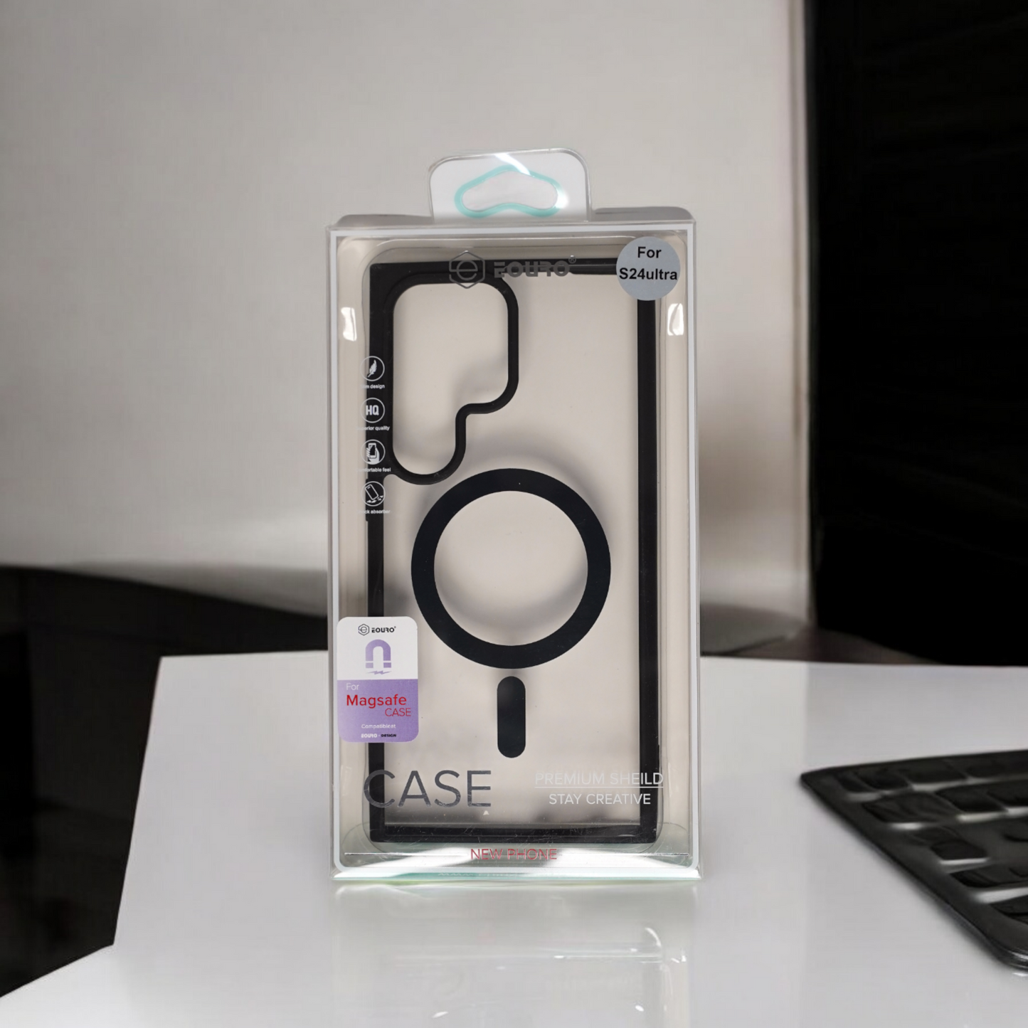 EOURO | Samsung S24 Ultra Transparent Case with Mag Safe