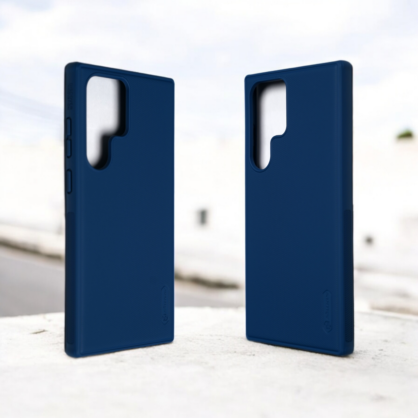 Nilkin Samsung S23 Ultra Case | Blue | Super Frosted Shield Pro