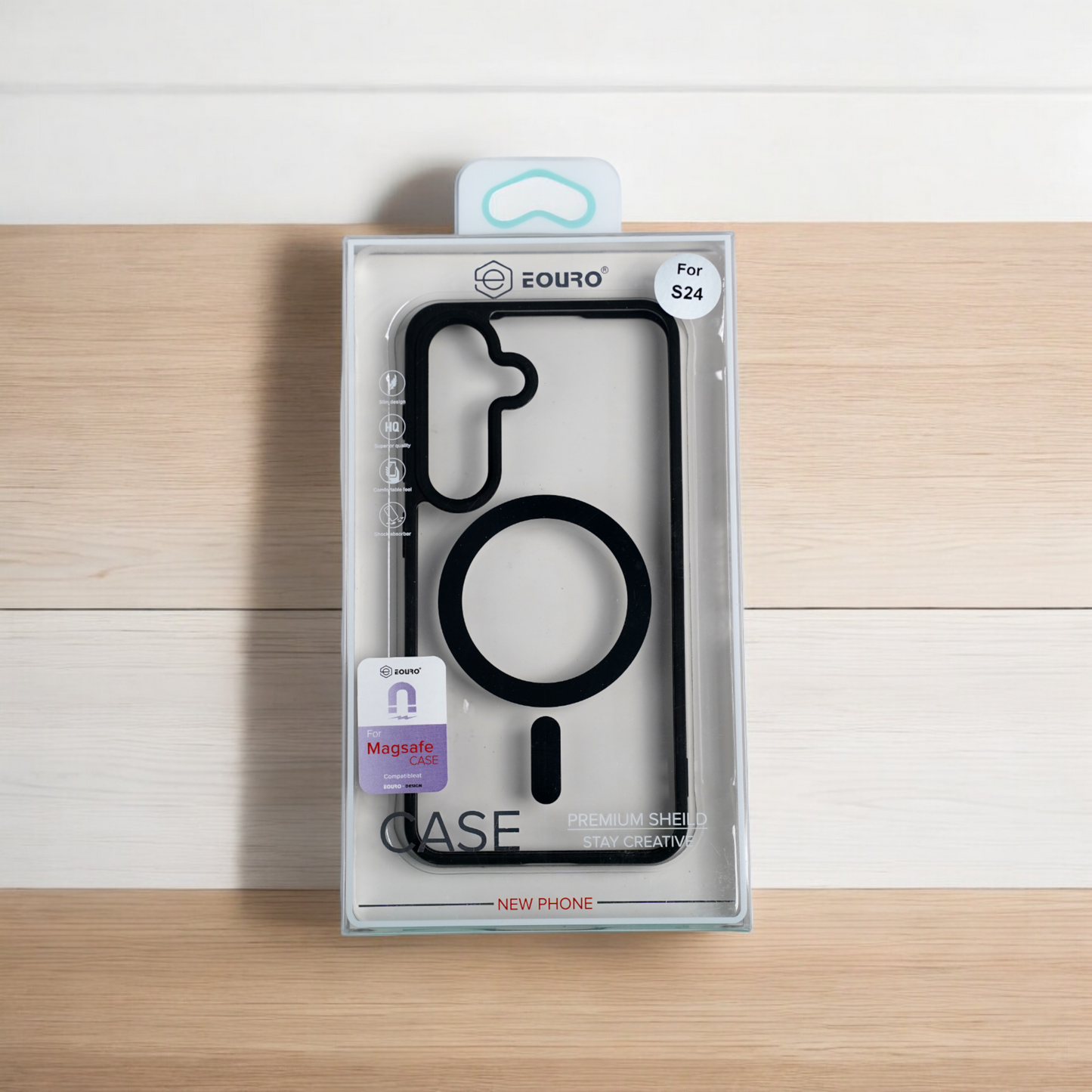 EOURO | Samsung S24 Transparent Case with Mag Safe