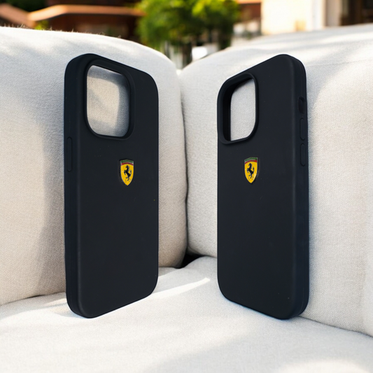 SCUDERIA FERRARI | Iphone 14 Pro | Black Case with Ferrari Logo