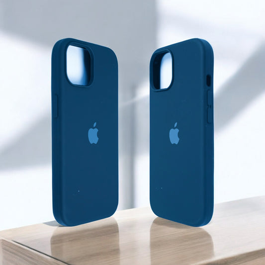 Silicon Back Cover | iPhone 13 Pro (Blue Grip Case, Silicon, Pack of: 1)