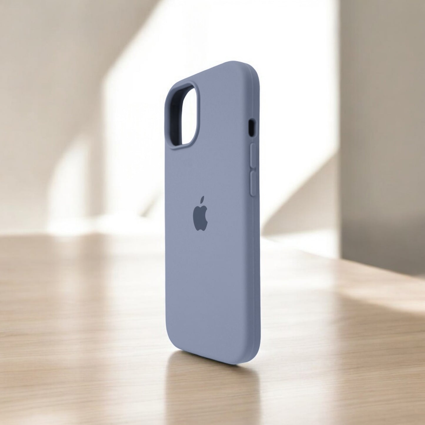 Silicon Back Cover | iPhone 13 Pro Max (Mild Blue Grip Case, Silicon, Pack of: 1)