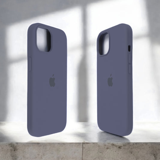 Silicon Back Cover | iPhone 12 (Violet Gray Grip Case, Silicon, Pack of: 1)