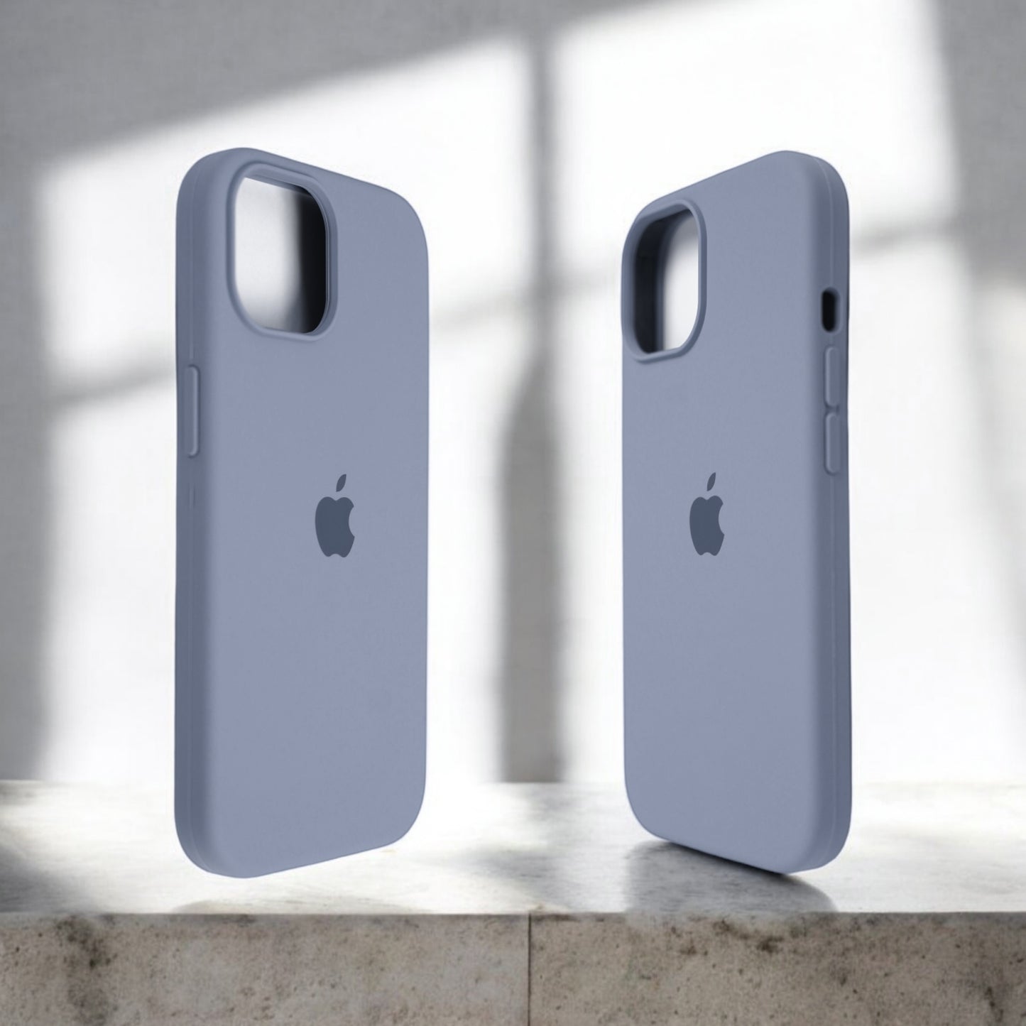 Silicon Back Cover | iPhone 13 Pro Max (Mild Blue Grip Case, Silicon, Pack of: 1)