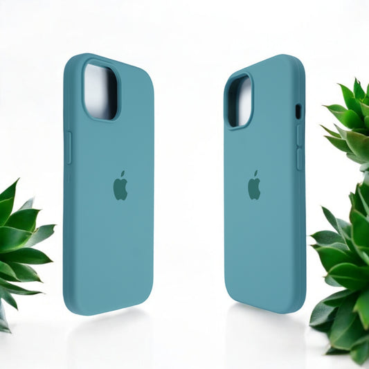 Silicon Back Cover | iPhone 15 Pro (Light Blue, Grip Case, Silicon, Pack of: 1)