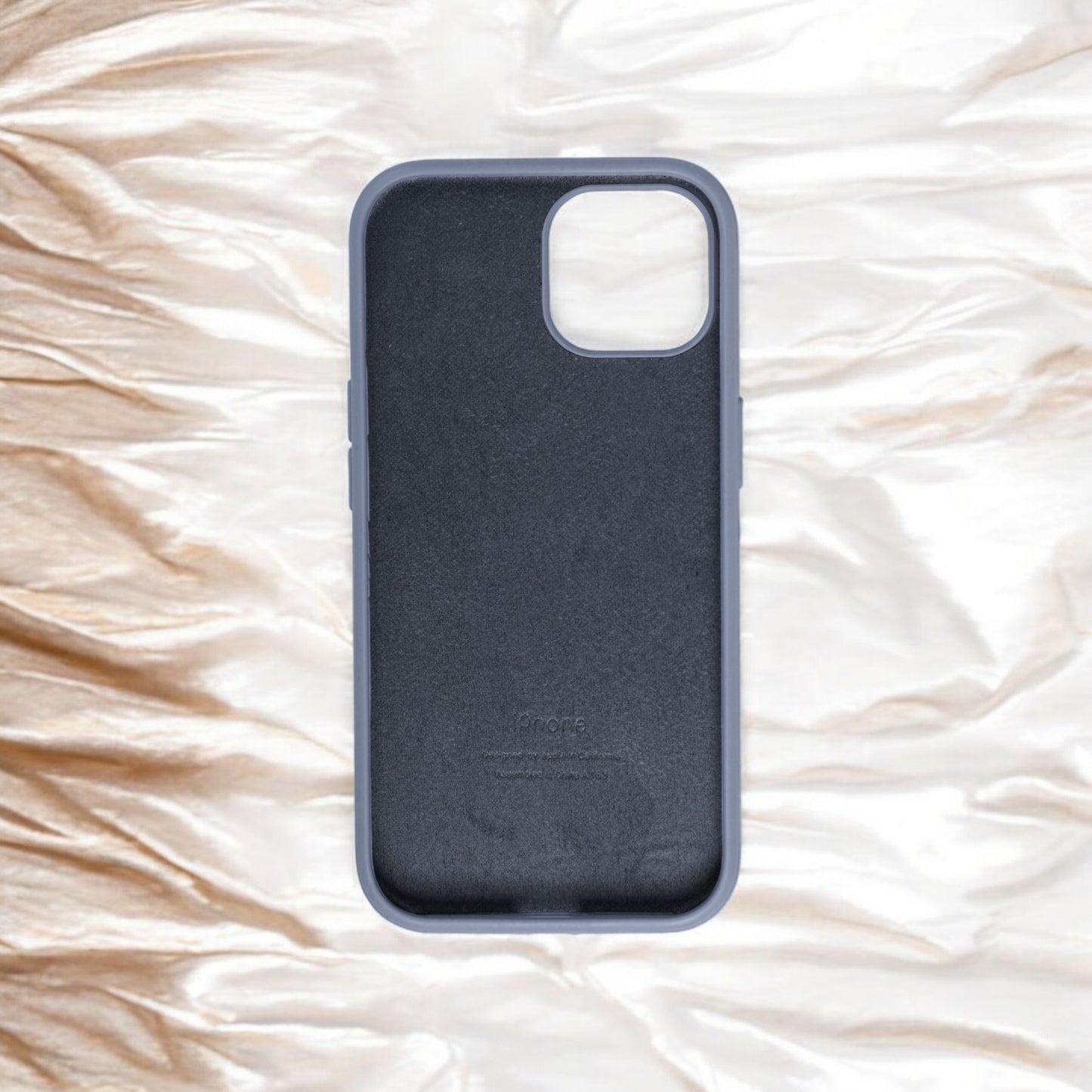 Silicon Back Cover | iPhone 13 Pro Max (Mild Blue Grip Case, Silicon, Pack of: 1)
