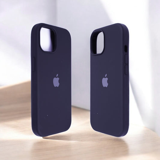 Silicon Back Cover | iPhone 14 (Dark Violet, Grip Case, Silicon, Pack of: 1)