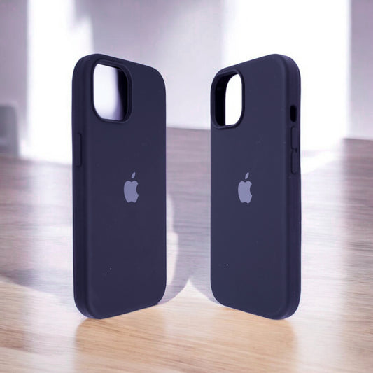 Silicon Back Cover | iPhone 15 Pro Max (Deep Indigo, Grip Case, Silicon, Pack of: 1)
