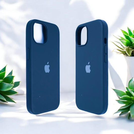 Silicon Back Cover | iPhone 14 Plus (Dark Blue, Grip Case, Silicon, Pack of: 1)
