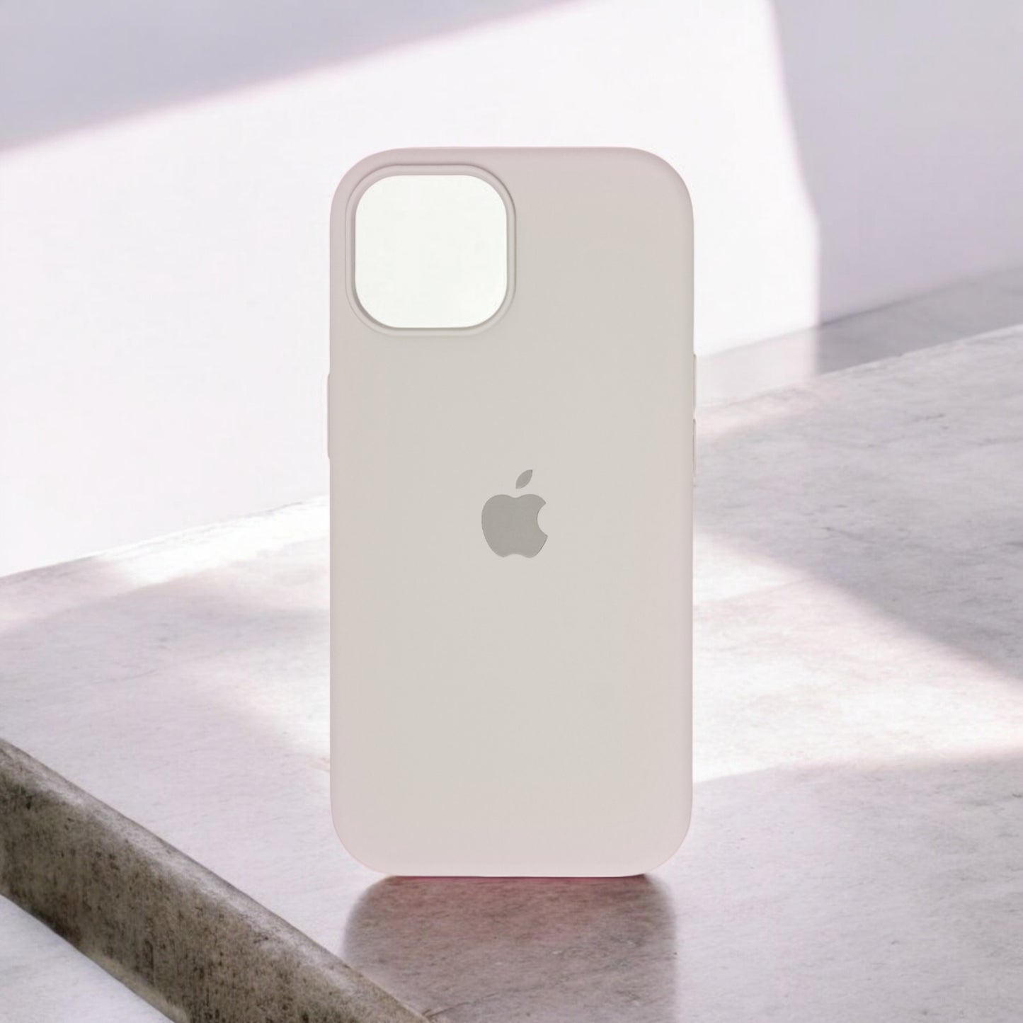 Silicon Back Cover | iPhone 15 Pro (Cream, Grip Case, Silicon, Pack of: 1)