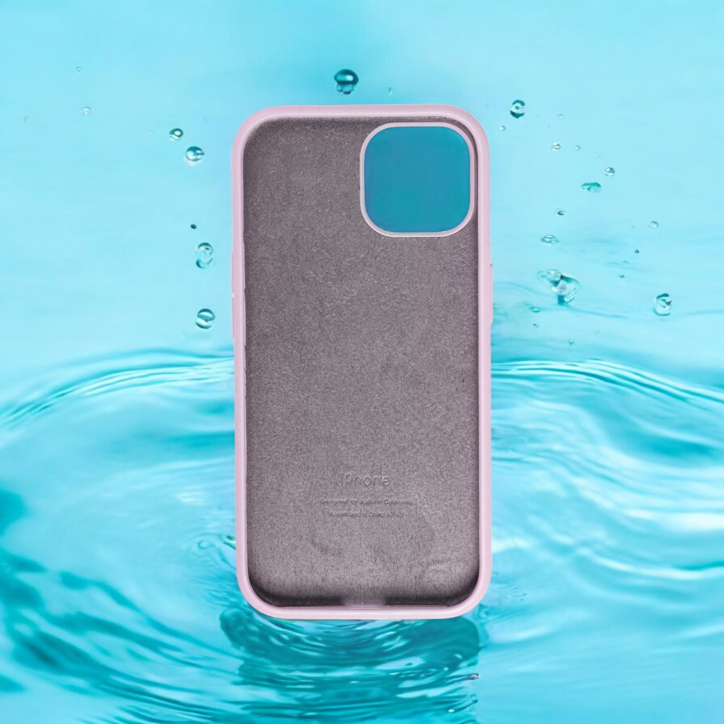 Silicon Back Cover | iPhone 16 Pro Max (Link Pink Grey, Grip Case, Silicon, Pack of: 1)
