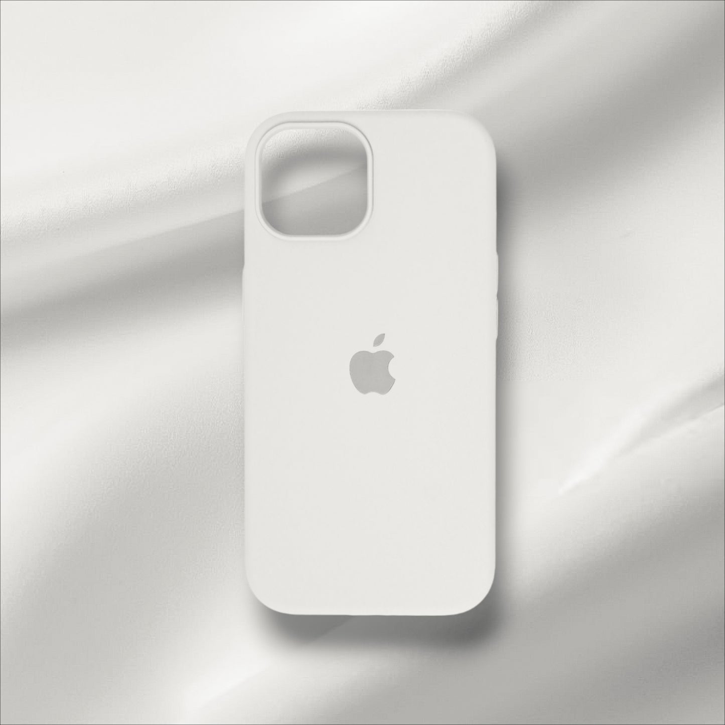 Silicon Back Cover | iPhone 15 Plus (Off White, Grip Case, Silicon, Pack of: 1)