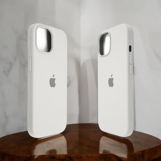 Silicon Back Cover | iPhone 14 Plus (Off White, Grip Case, Silicon, Pack of: 1)