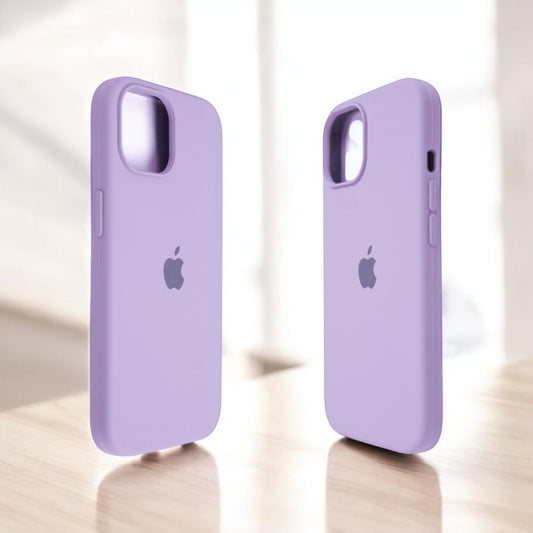 Silicon Back Cover | iPhone 14 (Light Violet, Grip Case, Silicon, Pack of: 1)