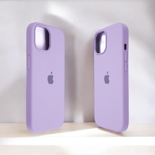 Silicon Back Cover | iPhone 15 Pro (Light Violet, Grip Case, Silicon, Pack of: 1)