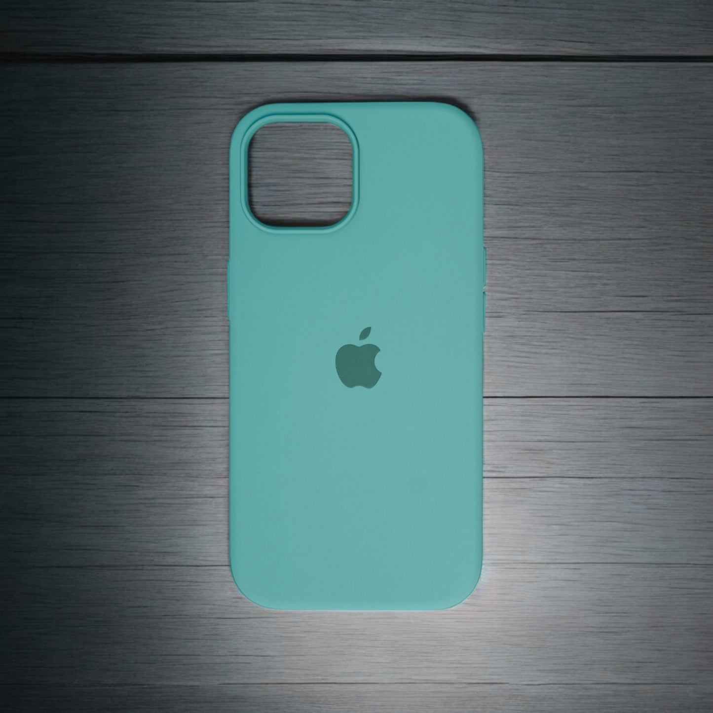 Silicon Back Cover | iPhone 15 Pro Max (Greenish Blue, Grip Case, Silicon, Pack of: 1)