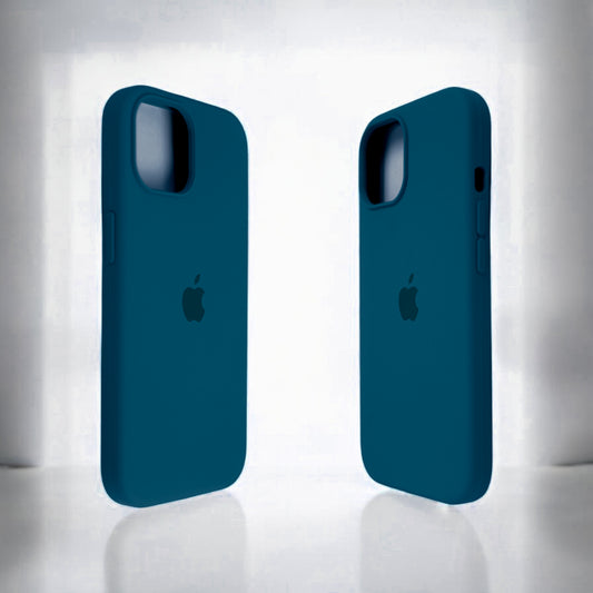 Silicon Back Cover | iPhone 14 Pro (Blue Grip Case, Silicon, Pack of: 1)