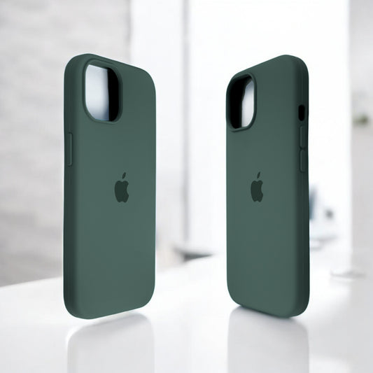 Silicon Back Cover | iPhone 16 Pro Max (Green, Grip Case, Silicon, Pack of: 1)