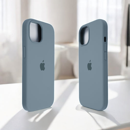 Silicon Back Cover | iPhone 13 mini (Light Grey, Grip Case, Silicon, Pack of: 1)
