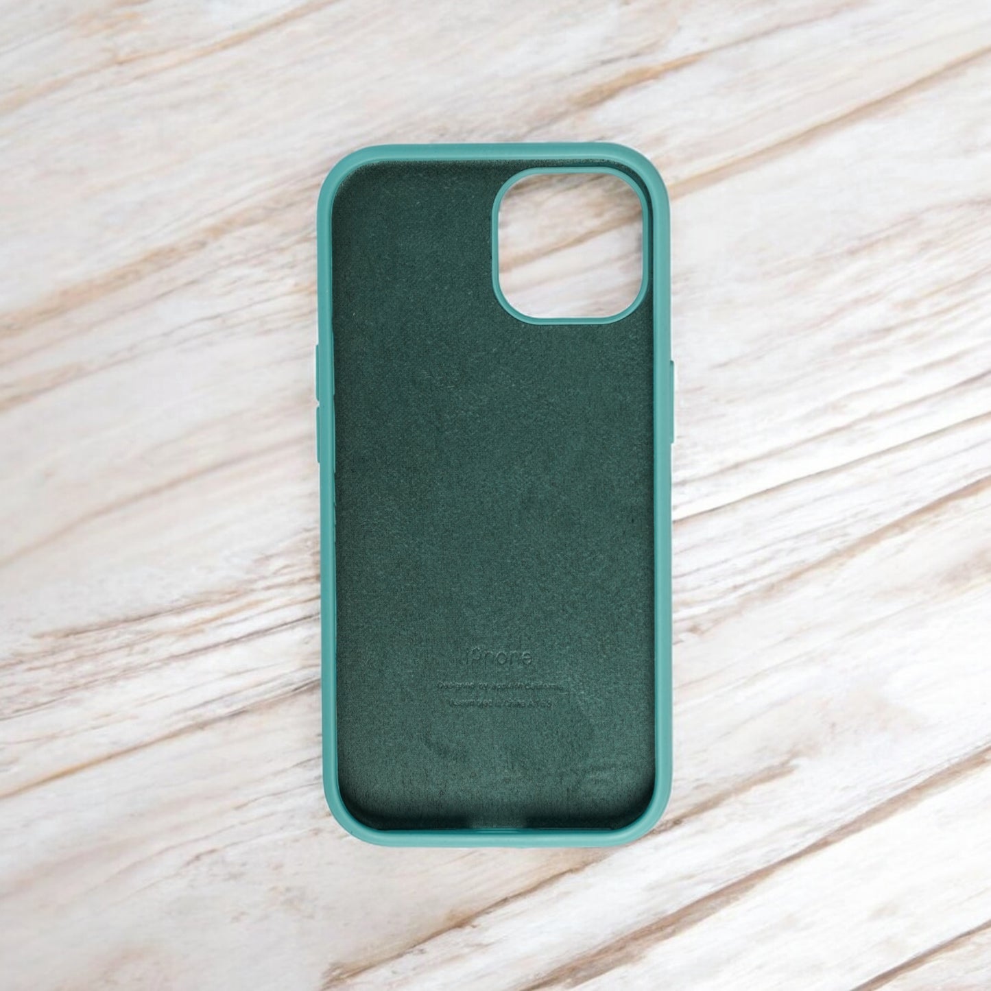 Silicon Back Cover | iPhone 15 Pro Max (Greenish Blue, Grip Case, Silicon, Pack of: 1)